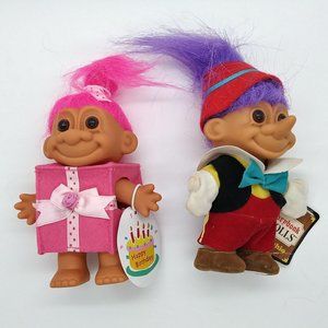 Troll Doll Lot Pinocchio Happy Birthday